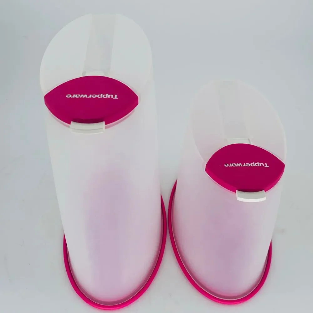 Tupperware Food Storage Container Next Generation Pouring Pink Dry Airtight